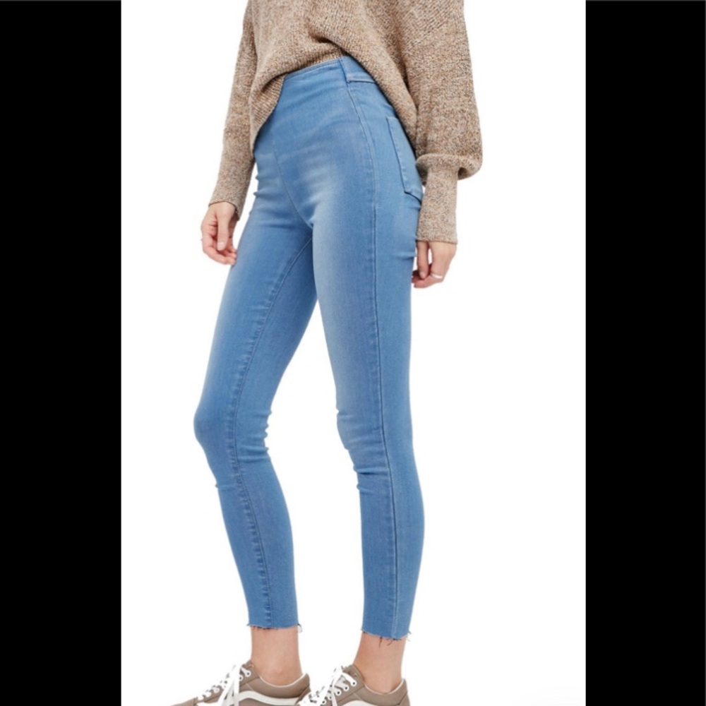 Free People Easy Goes It Denim legging